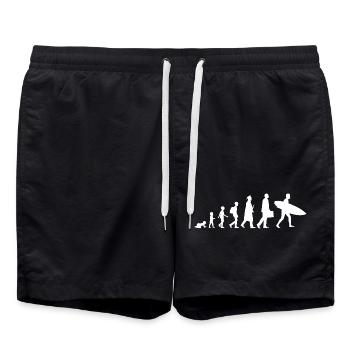 Évolution d’un surfeur - Short de bain - noir - Devant - AI Model Male 185 light (185cm)