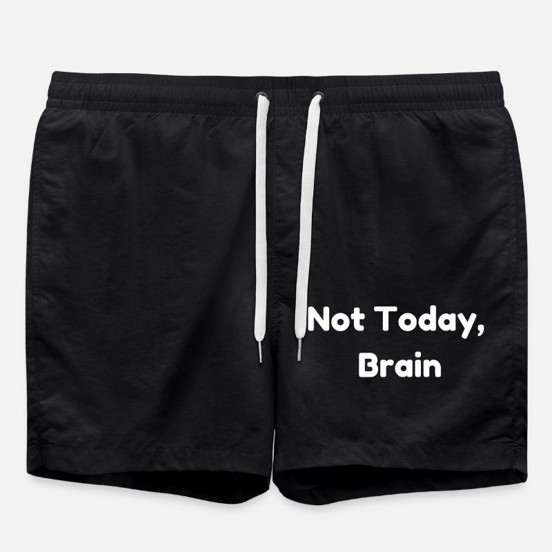 Not Today, Brain - Short de bain - noir