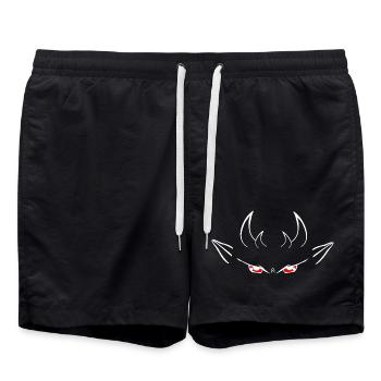 Teufelsgesicht, augen,fantasy designs - Badeshorts - Schwarz - Vorne - AI Model Male 185 light (185cm)