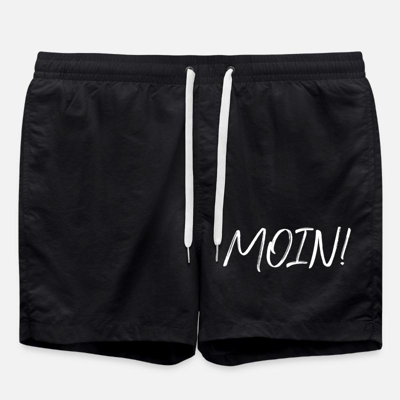 MOIN!, white - Swim Trunks - black