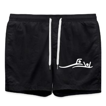 Lifeguard Icon - Badeshorts - Schwarz - Vorne - AI Model Male 185 light (185cm)