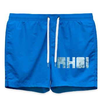 Ahoy, navire, ancre, vacances, mer, maritime, mer du Nord, frais - Short de bain - cobalt blue - Devant