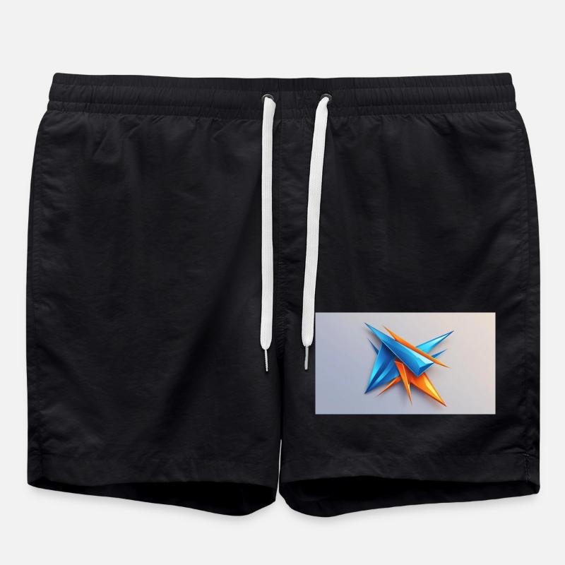 Origami Star BleuOrange - Short de bain - noir