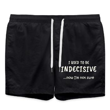 Indecisive Mode - Swim Trunks - black - Front - AI Model Male 185 light (185cm)