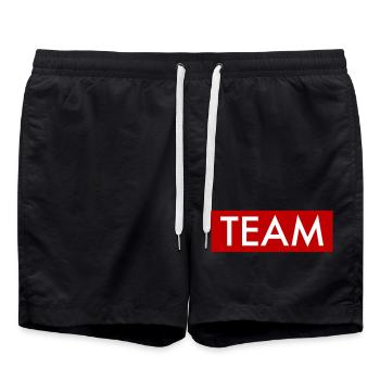 Team - Swim Trunks - black - Front - AI Model Male 185 light (185cm)