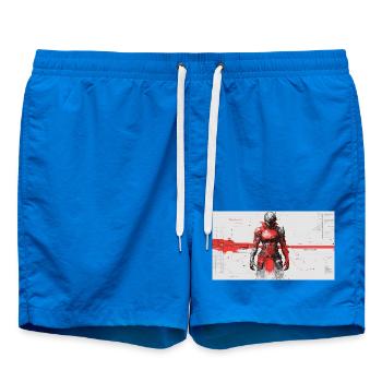 Samouraï Cyber Futuriste - Short de bain - cobalt blue - Devant