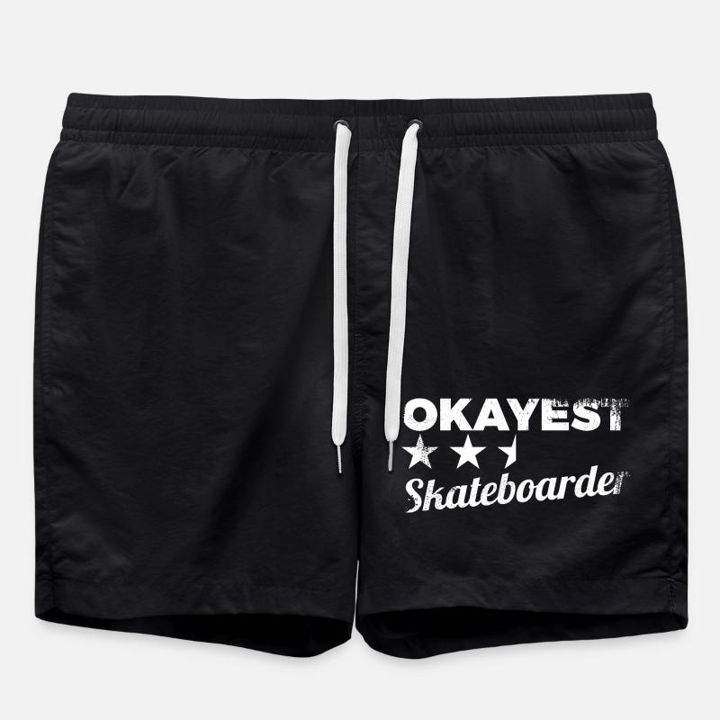 Durchschnittlicher Skateboarder - Badeshorts - Schwarz