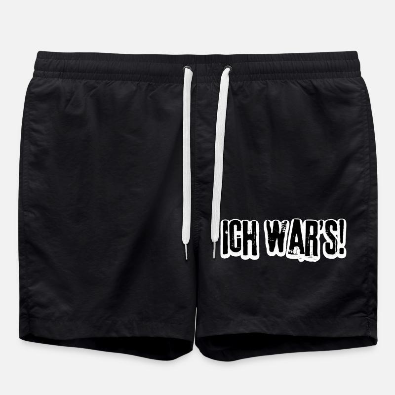 Ich war’s – Na und? - Badeshorts - Schwarz