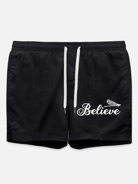 Inspirational Dragonfly Botanical Illustration - Swim Trunks - black