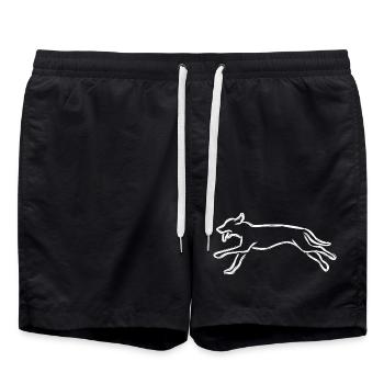 Chien - Short de bain - noir - Devant - AI Model Male 185 light (185cm)