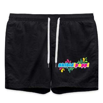 Skibidipoppi - Badeshorts - Schwarz - Vorne - AI Model Male 185 light (185cm)