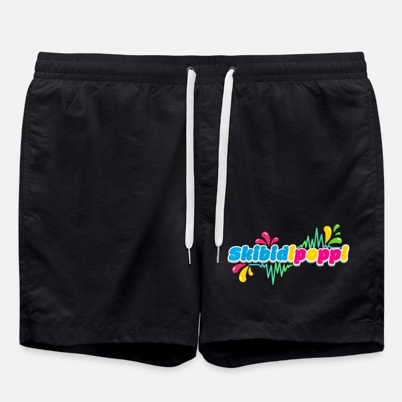 Skibidipoppi - Short de bain - noir