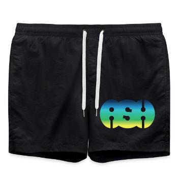 ASCHE - Badeshorts - Schwarz - Vorne - AI Model Male 185 light (185cm)