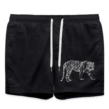 TIGER - Badeshorts - Schwarz - Vorne - AI Model Male 185 light (185cm)