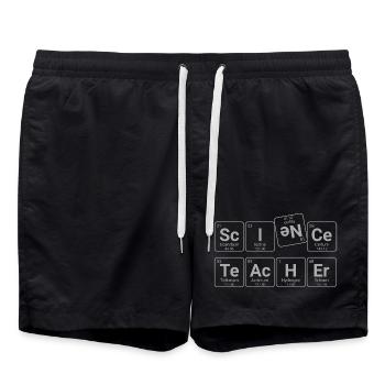 Professeur de sciences - Short de bain - noir - Devant - AI Model Male 185 light (185cm)