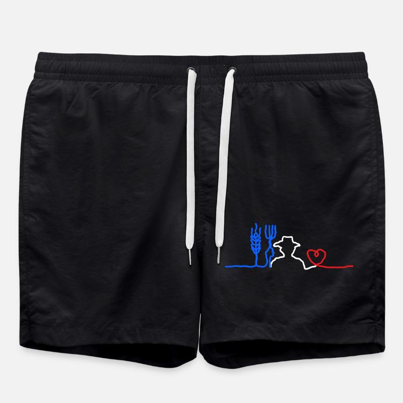 Peasant's 🇫🇷 Heart - Swim Trunks - black