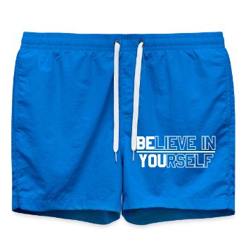 Motivierende Textgestaltung für mehr Selbstvertrauen - Badeshorts - Cobalt blue - Vorne