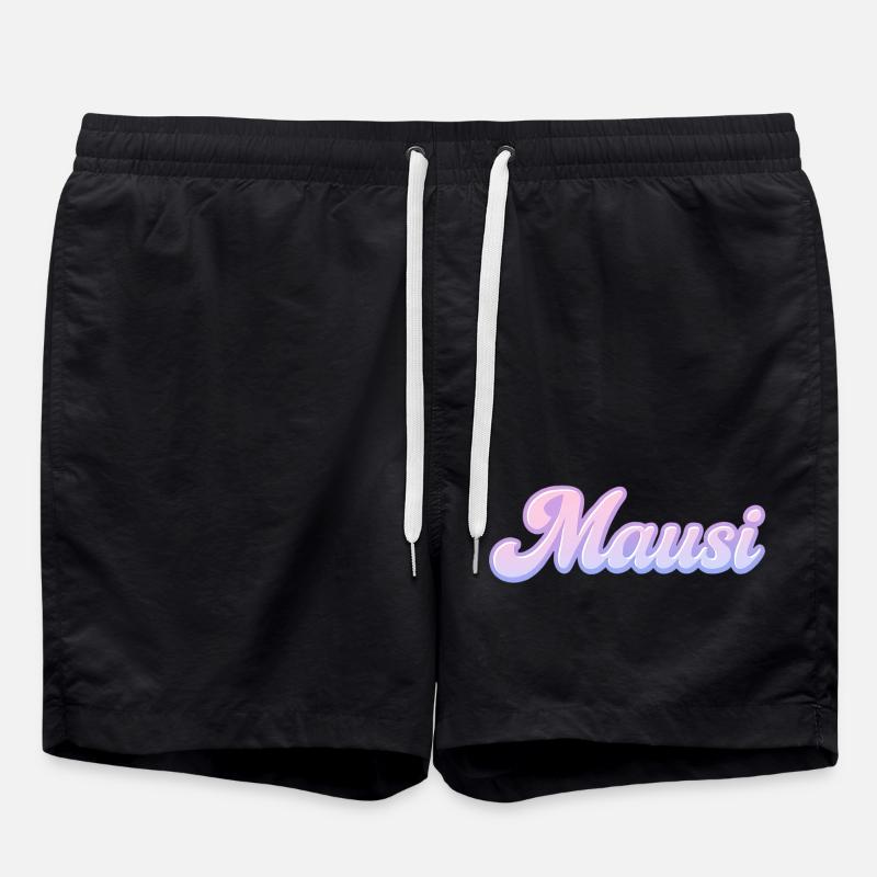 Mausi / y2k Design - Badeshorts - Schwarz