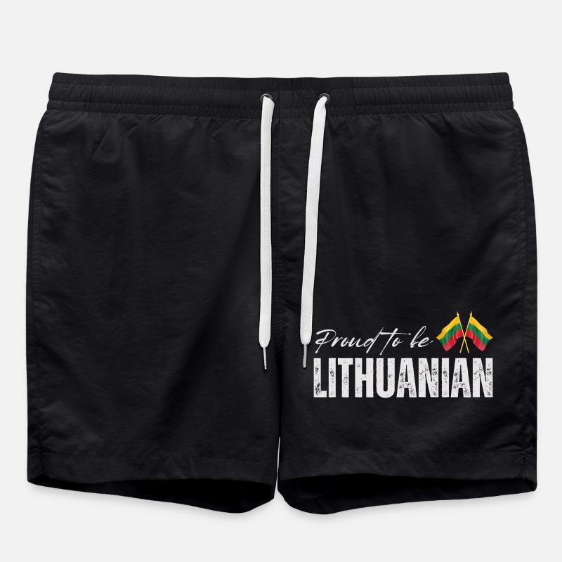 Fierté lituanienne, patriote lituanien - Short de bain - noir