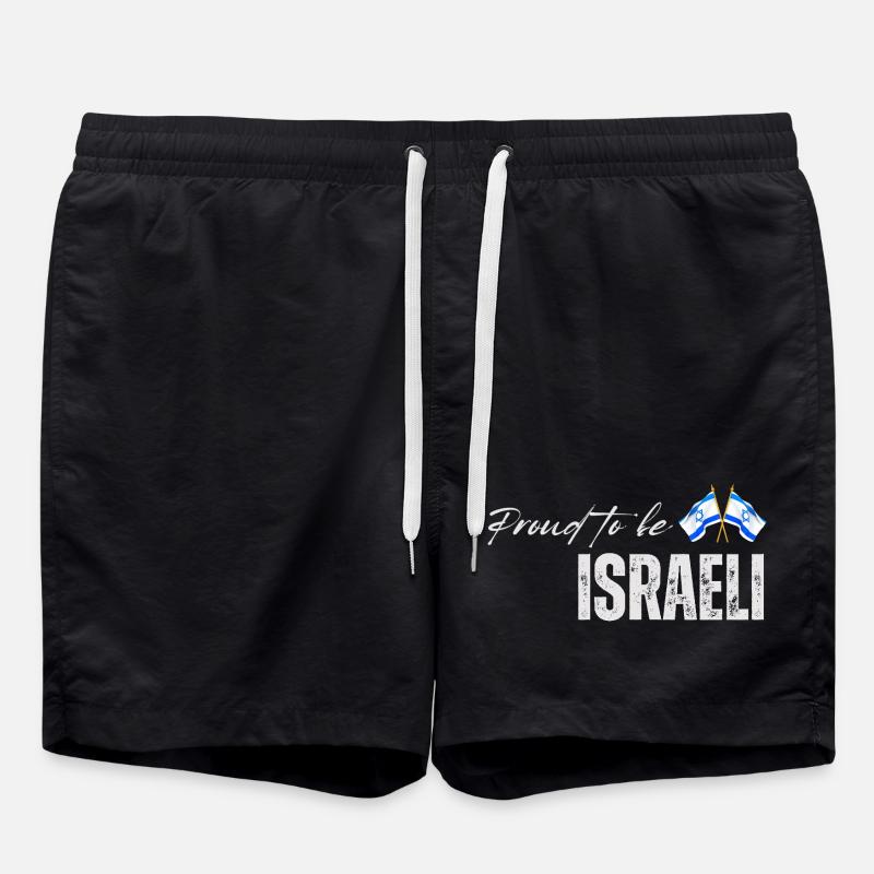 Fierté israélienne, j’aime Israël - Short de bain - noir