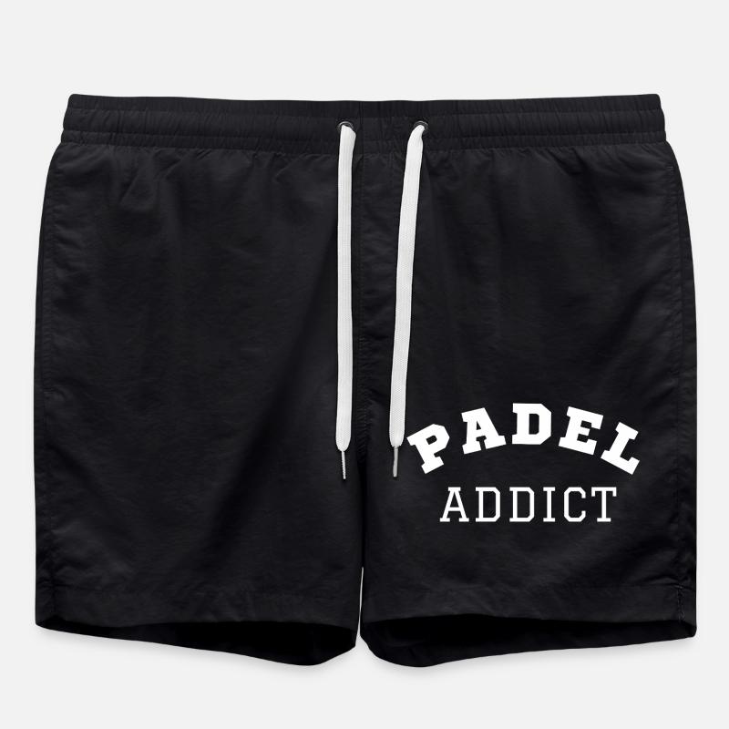 Padel-Süchtiger - Badeshorts - Schwarz