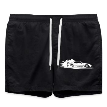 Voiture Sportive en Mouvement drift - Short de bain - noir - Devant - AI Model Male 185 light (185cm)