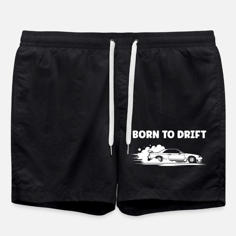 Energetic Drift Car Racing - Swim Trunks - black