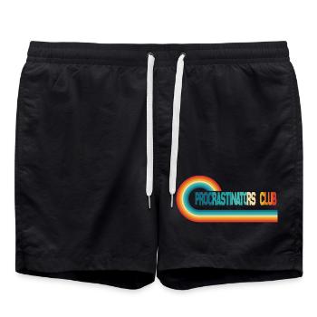 Procrastinators Club, on le fera demain - Short de bain - noir - Devant - AI Model Male 185 light (185cm)
