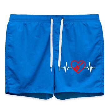 Energetic Guitar Heart - Swim Trunks - cobalt blue - Front