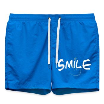 Sourire heureux avec des touches de couleur - Short de bain - cobalt blue - Devant
