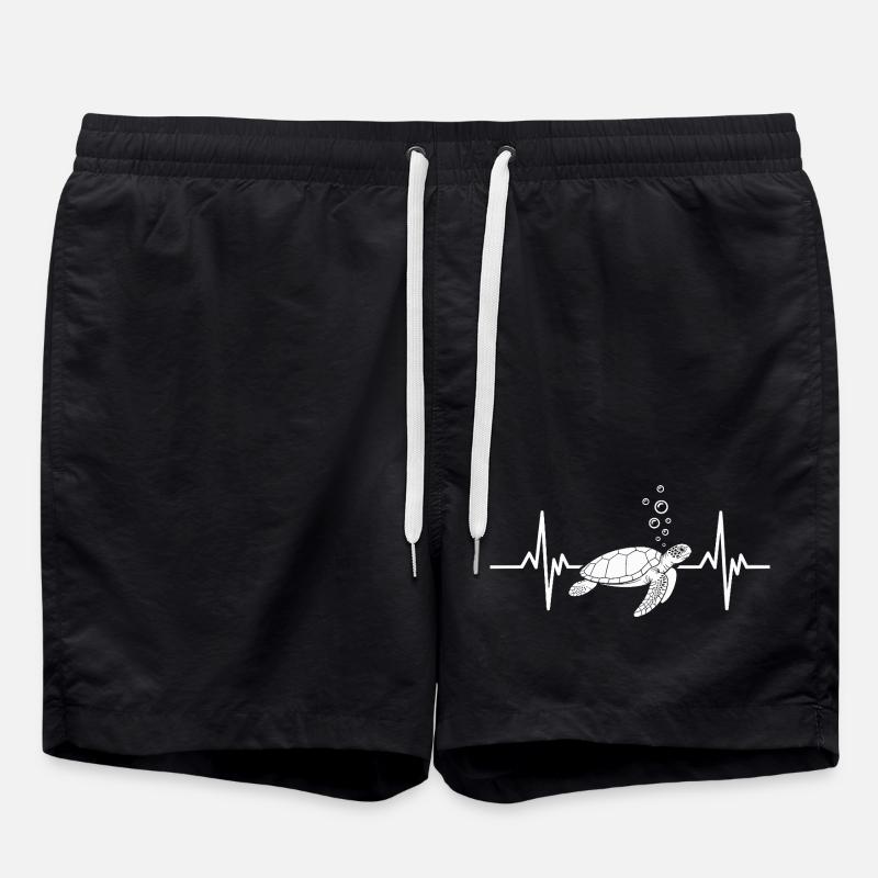 Conception de tortue sous-marine - Short de bain - noir
