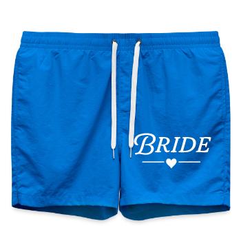 braut / klassisch text weiß - Badeshorts - Cobalt blue - Vorne