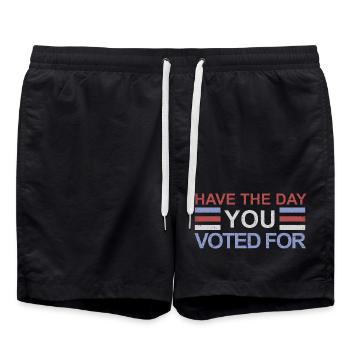 Revivez le jour pour lequel vous avez voté - Short de bain - noir - Devant - AI Model Male 185 light (185cm)