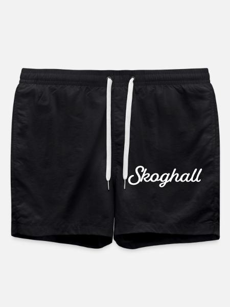 Skoghall white - Swim Trunks - black