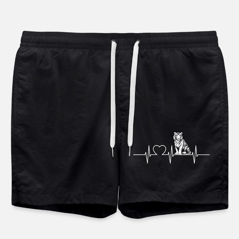 Sumatra-Tiger - Badeshorts - Schwarz