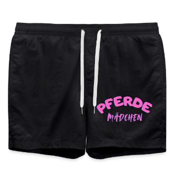 Fille de cheval - Short de bain - noir - Devant - AI Model Male 185 light (185cm)