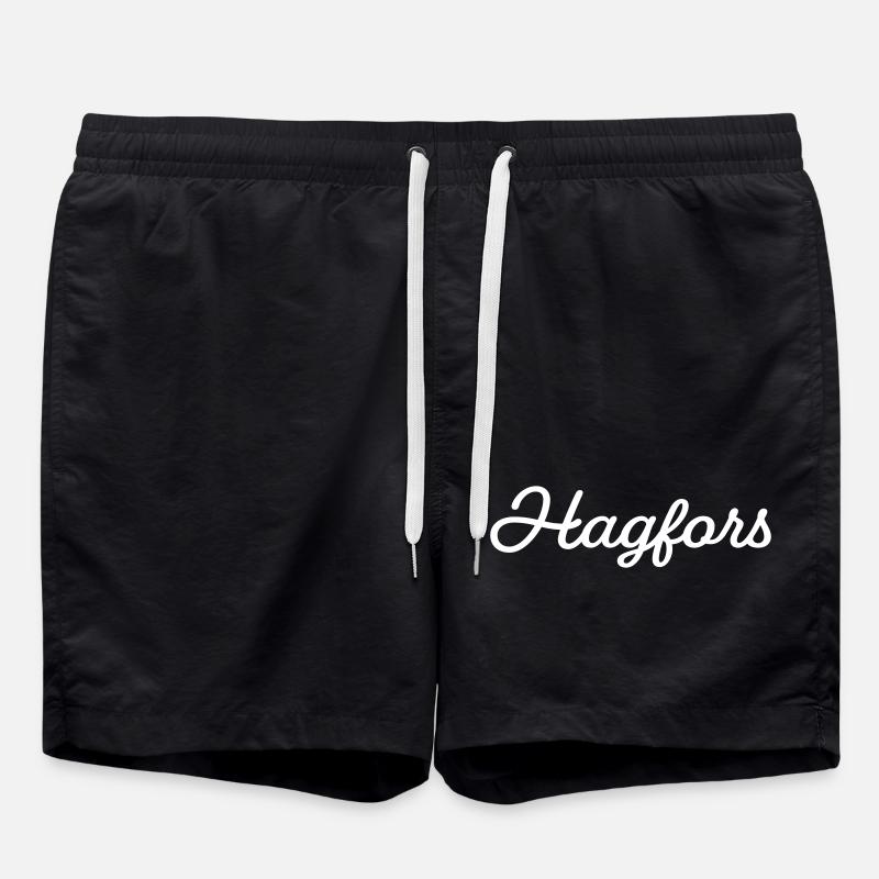 Hagfors blanc - Short de bain - noir