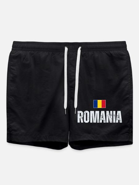 I love Romania, Romanian pride - Swim Trunks - black