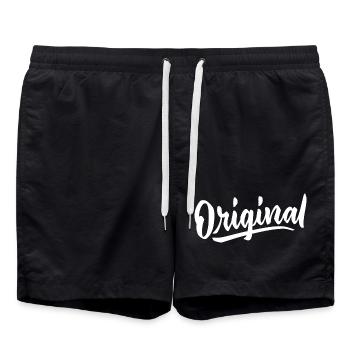 Original - Swim Trunks - black - Front - AI Model Male 185 light (185cm)