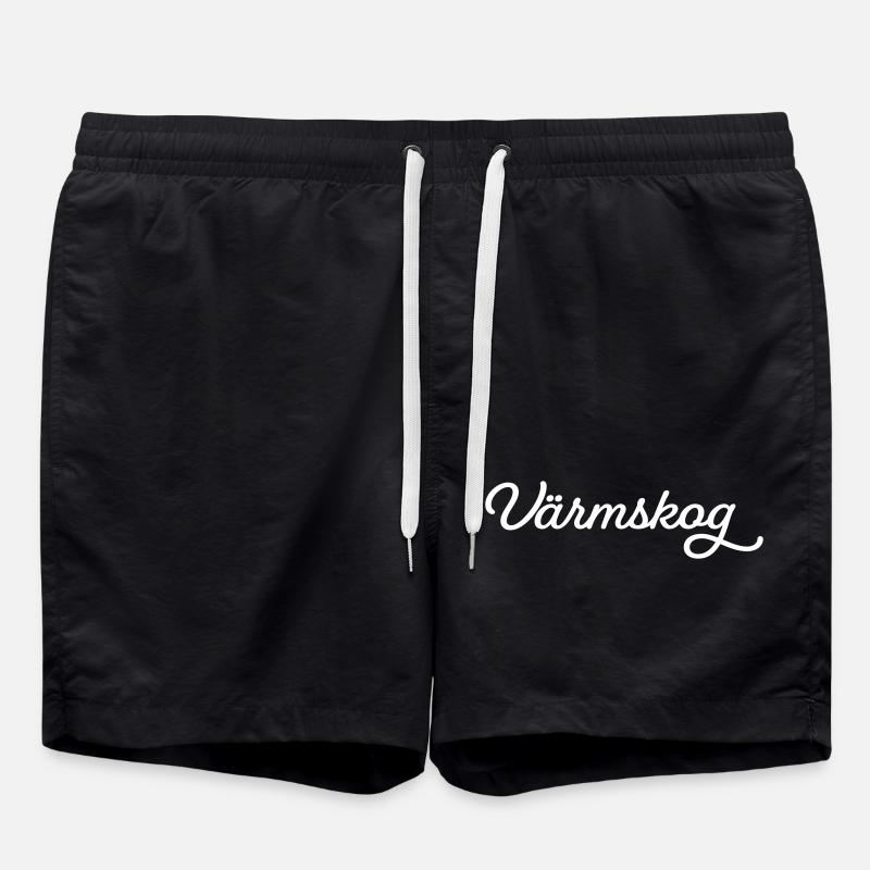 Värmskog blanc - Short de bain - noir