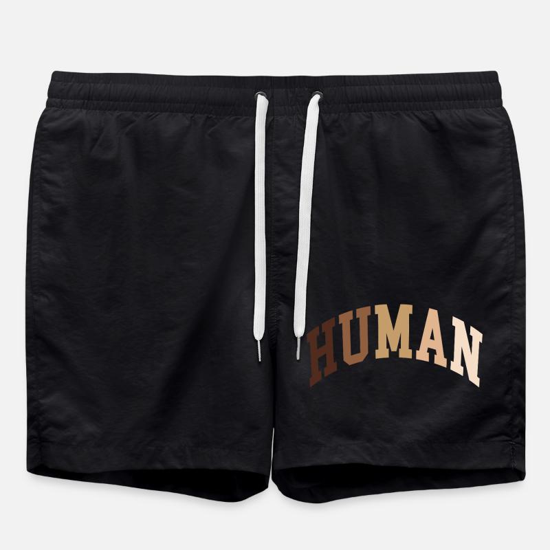 Human Human African - Swim Trunks - black