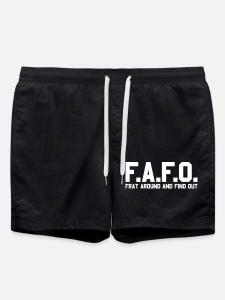 Connect and find out - Swim Trunks - black