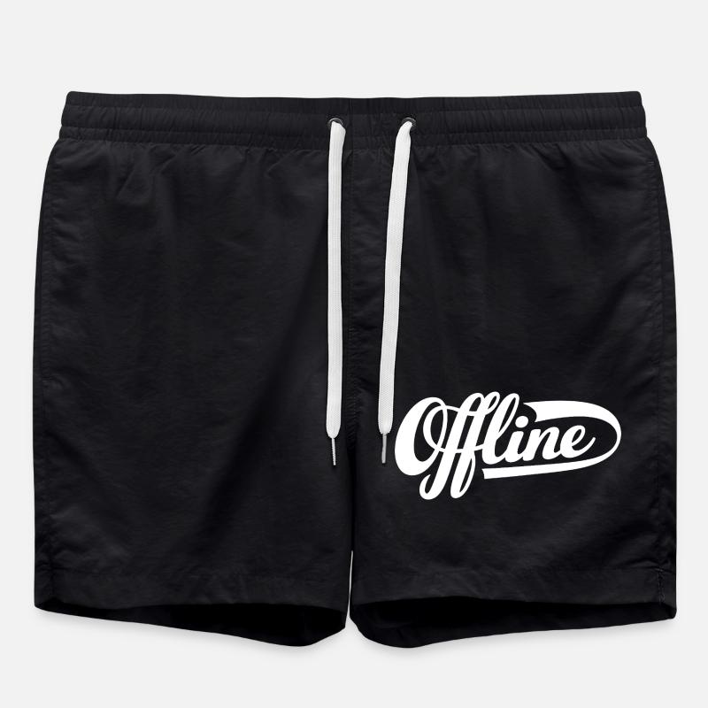 Offline Statement - Swim Trunks - black