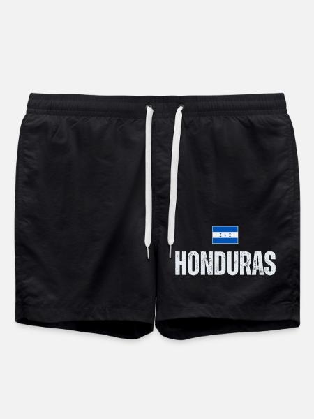 I love Honduras, Honduras flag - Swim Trunks - black
