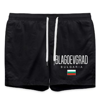 Blagoevgrad Bulgarie - Short de bain - noir - Devant - AI Model Male 185 light (185cm)