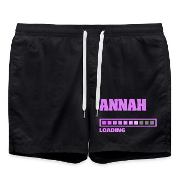 Annah - Badeshorts - Schwarz - Vorne - AI Model Male 185 light (185cm)