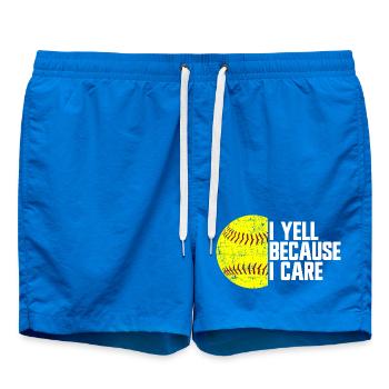Ich schreie, weil es mir wichtig ist, Softball-Elt - Badeshorts - Cobalt blue - Vorne