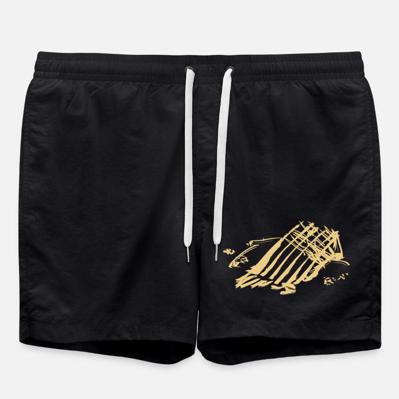 Abstract - Swim Trunks - black