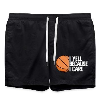 Basketball Parent Basketball - Short de bain - noir - Devant - AI Model Male 185 light (185cm)