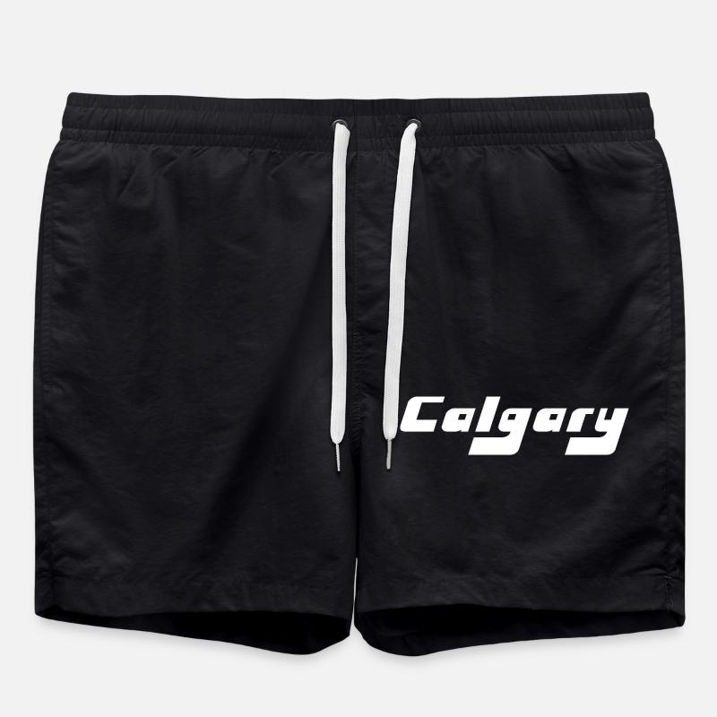 Calgary Canada - Swim Trunks - black